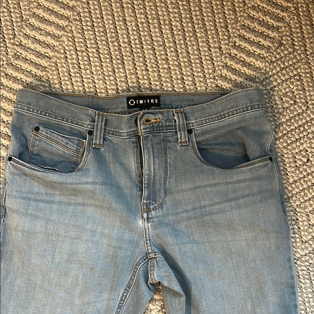 Empyre Light Blue Slim Straight Jeans